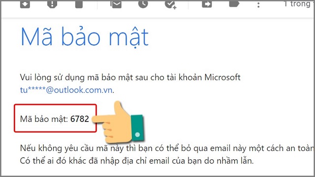 lấy lại mật khẩu trong outlook