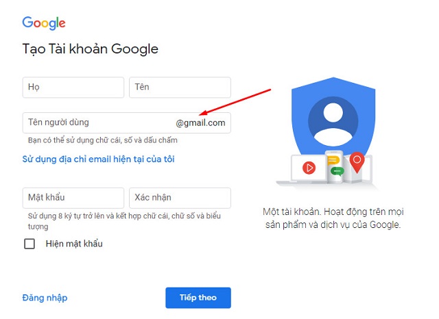 cách tạo gmail cho cá nhân