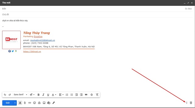 tạo email mẫu trong gmail chi tiết