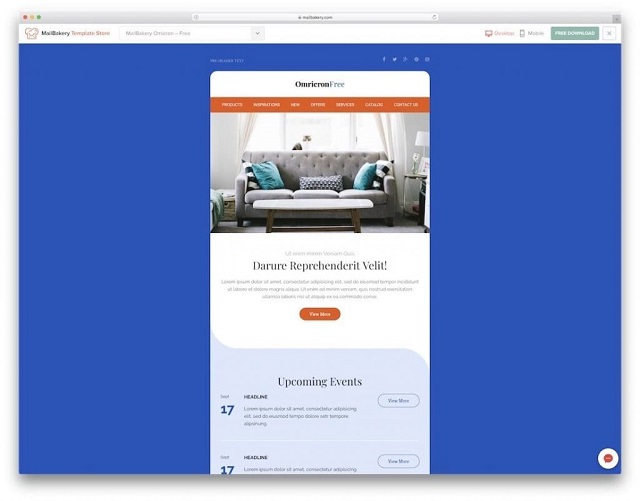 Email marketing Omicron